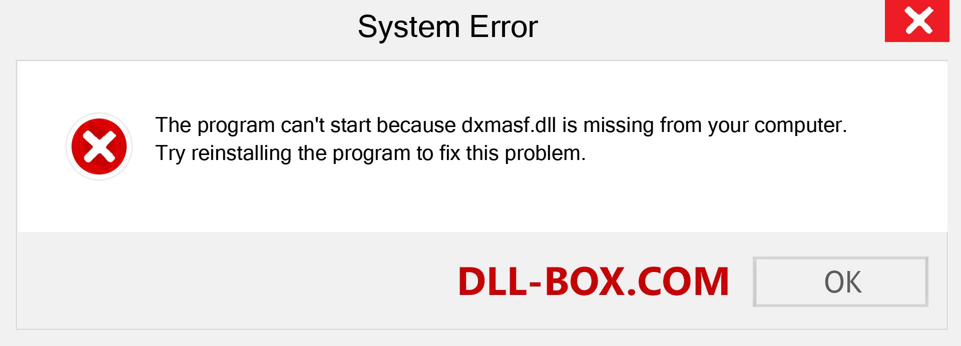  dxmasf.dll file is missing?. Download for Windows 7, 8, 10 - Fix  dxmasf dll Missing Error on Windows, photos, images